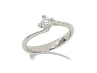 Anillo Gemoro Mujer Solitari in Oro blanco Diamante TSS762BIA18
